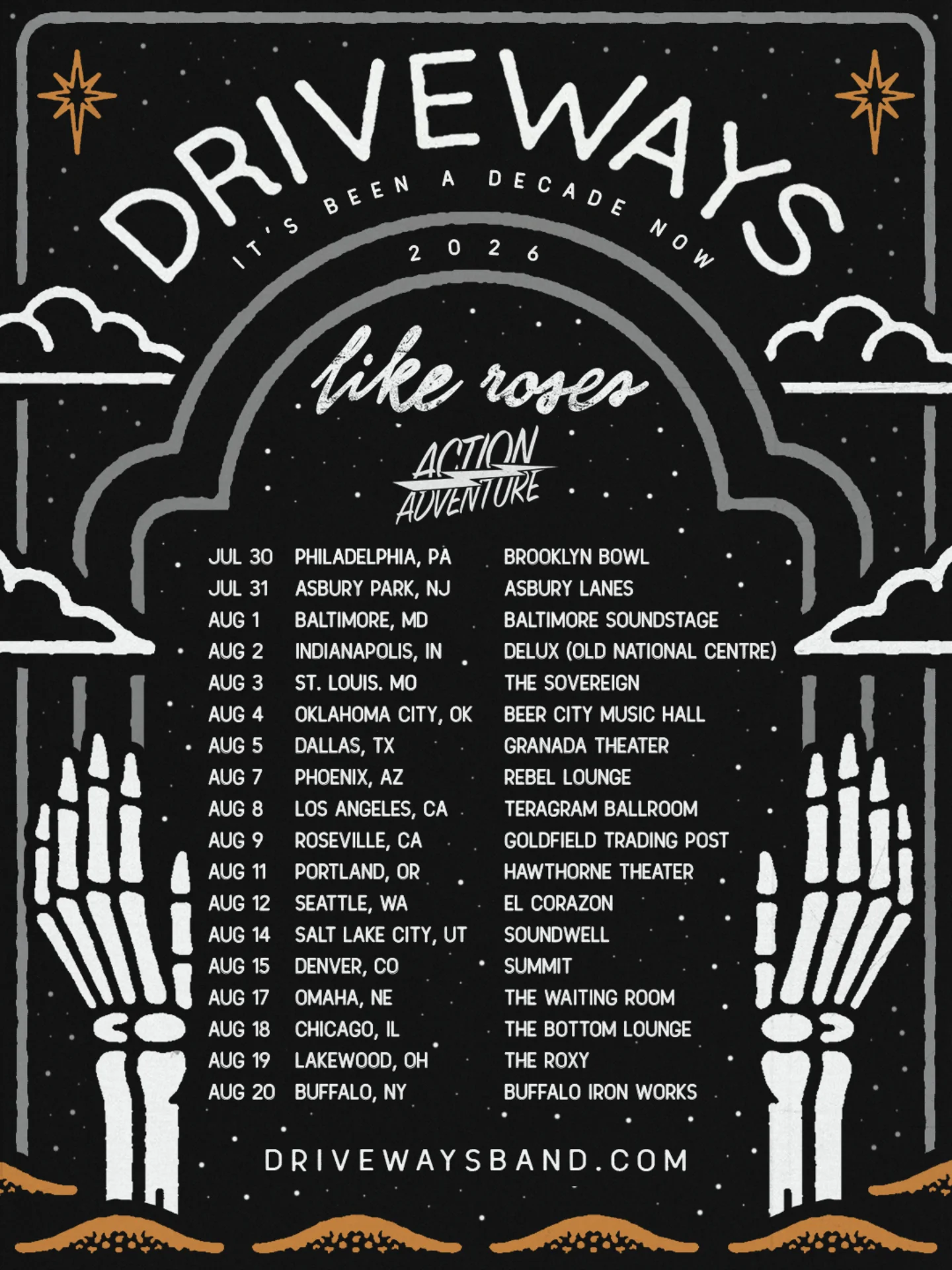 Driveways Tour Poster 2026